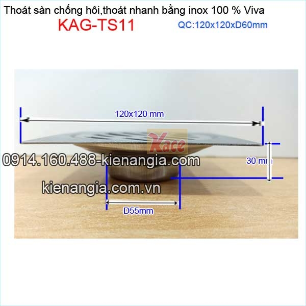 KAG-TS11-Thoat-san-inox-430-12x12xD60-Viva-KAG-TS11-tskt