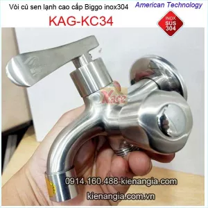 Vòi củ sen lạnh cao cấp inox sus304 Biggo KAG-KC34