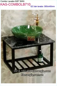 Combo chậu lavabo đặt bàn giá rẻ KAG-ComboLB710