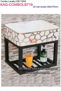 Combo chậu lavabo đặt bàn giá rẻ KAG-ComboLB719