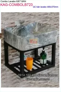 Combo chậu lavabo đặt bàn giá rẻ KAG-ComboLB723