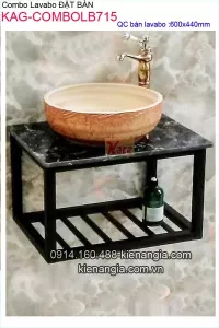 Combo chậu lavabo đặt bàn giá rẻ KAG-ComboLB715