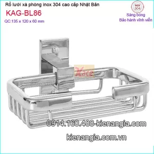 Rổ lưới xà phòng Inox 304 Việt Nhật KAG-BL86