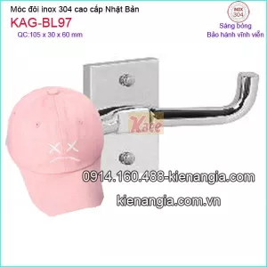 Móc đôi inox Việt Nhật cao cấp KAG-BL97