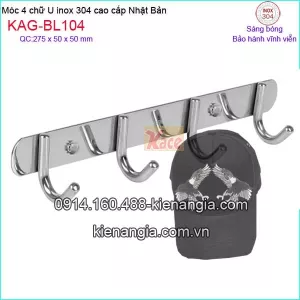 Móc 4,móc U4 inox Việt Nhật cao cấp KAG-BL104