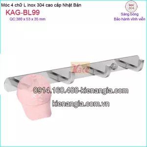 Móc 4,móc 4L inox Việt Nhật cao cấp KAG-BL99