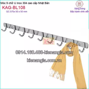 Móc 9,móc U9 inox Việt Nhật cao cấp KAG-BL108