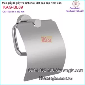 Móc giấy,lô giấy vệ sinh inox Việt Nhật cao cấp KAG-BL89