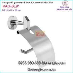 Móc giấy,lô giấy vệ sinh inox Việt Nhật cao cấp KAG-BL91