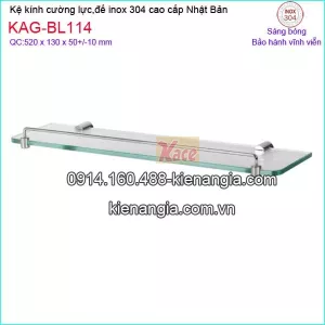 Kệ gương ,kệ kính phòng tắm inox Việt Nhật KAG-BL114