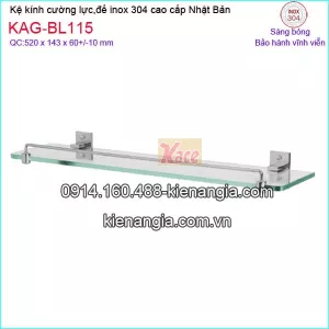 Kệ gương ,kệ kính phòng tắm inox Việt Nhật KAG-BL115