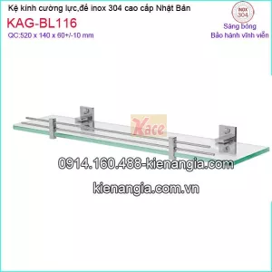 Kệ gương ,kệ kính phòng tắm inox Việt Nhật KAG-BL116