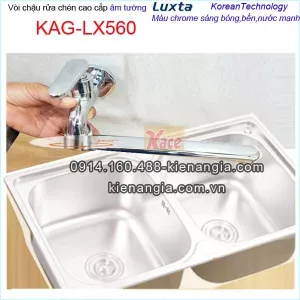 Vòi chậu rửa chén âm tường Luxta Korea KAG-LX560 BM2026