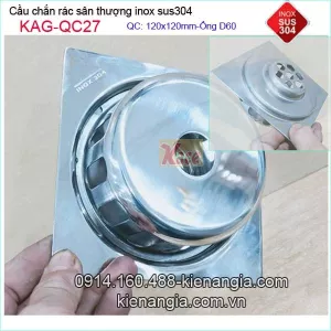 Qủa cầu chắn rác  đế VUÔNG 12x12xD60 KAG-QC27