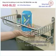 Kệ rổ xà phòng có móc inox Nhật Bản KAG-BL22