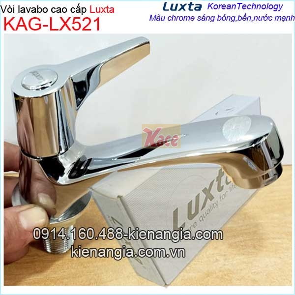 Vòi lavabo treo tường cao cấp Luxta KAG-LX521