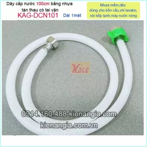 Dây cấp nước dài 1 mét  nhựa tán thau tai vặn KAG-DCN101