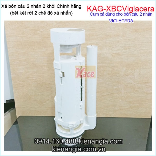 Xả 2 nhấn bồn cầu 2 khối Viglacera KAG-XBCViglacera