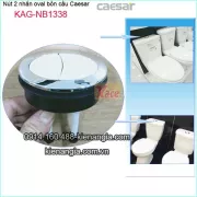 Nút 2 nhấn OVAL  bồn cầu Caesar-KAG-NB1338