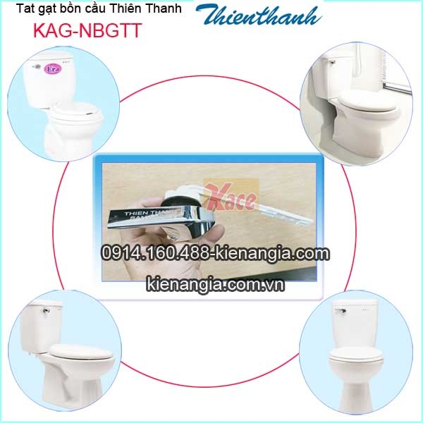 Tay gạt bồn cầu Thiên thanh KAG-NB02TT