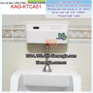 Van xả tiểu cảm ứng dùng điện,pin Smartech KAG-KTCA51