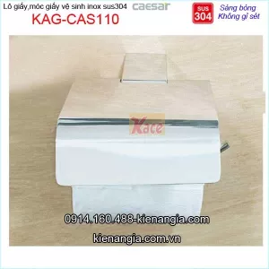 Lô giấy vệ sinh căn hộ bằng inox Caesar KAG-CAS110