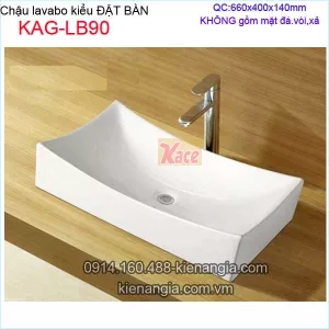 Chậu lavabo kiểu đặt bàn giá rẻ KAG-LB90