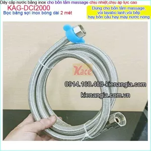 Dây cấp nước inox 304 dài 2 mét KAG-DCI2000