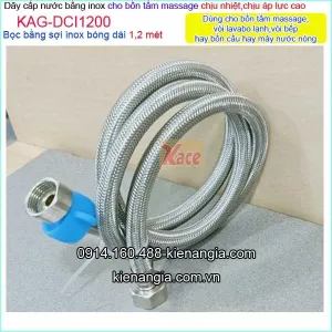 Dây cấp nước inox 304 dài 1,2 mét KAG-DCI1200