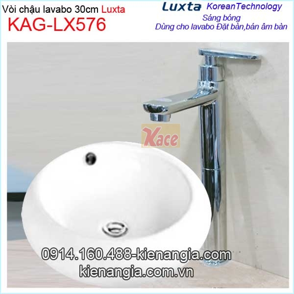 Vòi lavabo 30cm lạnh lavabo đặt bàn Luxtta-KAG-LX576