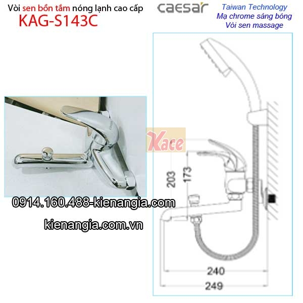 KAG-S143C-Voi-sen-bon-tam-nong-lanh-Caesar-KAG-S143C-tskt