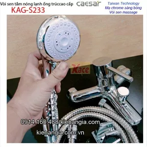 Vòi sen tắm nóng lạnh CAESAR chính hãng KAG-S233C