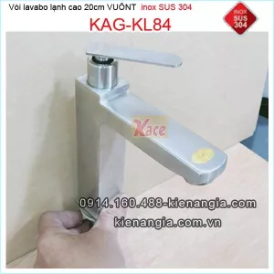 Vòi vuông 20cm lavabo inox sus304 KAG-KL84