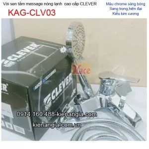 Vòi sen tắm kim cương nóng lạnh Clever-KAG-CLV03