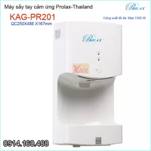 Máy sấy tay cảm ứng có khay hứng nước Prolax-Thailand KAG-PR201