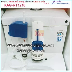 Bộ xả 2 nhấn bồn cầu liền 1 khối thấp KAG-RT1218