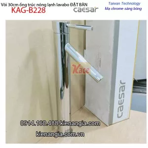 Vòi lavabo đặt bàn nóng lạnh ống trúc CAESAR B228C BM2026