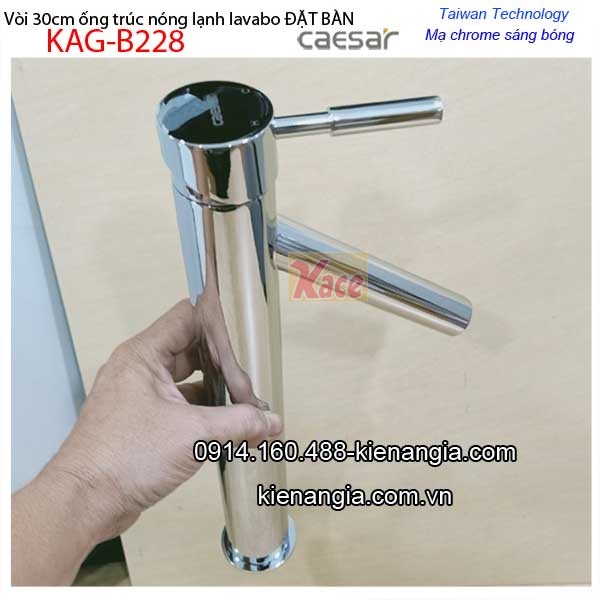 KAG-B228-Voi-30cm-ong-truc-chau-lavabo-DAT-ban-nong-lanh-Caesar-B228