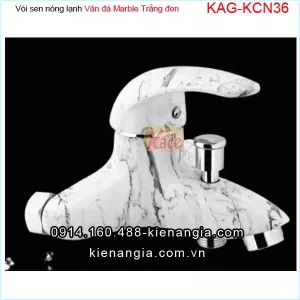 Vòi sen tắm nóng lạnh Marble trắng vân khói KAG-KCN36