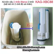 Xả 2 nhấn Blanca cao cấp bồn cầu 2 khối,bệt két rời KAG-XBC88