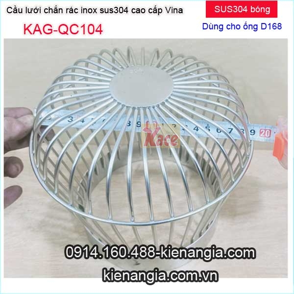 KAG-QC104-Cau-luoi-D168-chan-rac-Inox-sus304-bong-cao-cap-Vina-KAG-QC104-tskt2