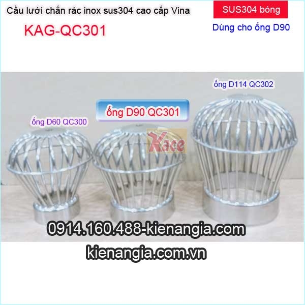 KAG-QC301-Cau-luoi-D90-chan-rac-Inox-sus304-Vina-D90-KAG-QC301-9