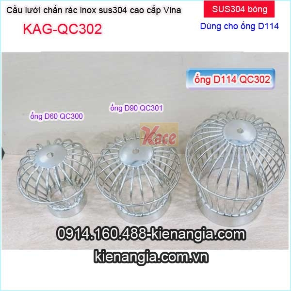 KAG-QC302-Cau-luoi-304-chan-rac-Vina-D114-KAG-QC302-3