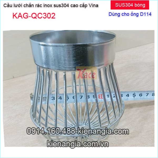 KAG-QC302-Cau-luoi-chan-rac-mieng-ong-Inox-sus304-bong-Vina-D114-KAG-QC302-tskt