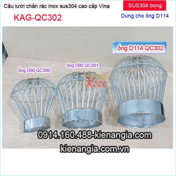 KAG-QC302-Qua-Cau-luoi-chan-rac-Inox-sus304-bong-Vina-D114-KAG-QC302-8