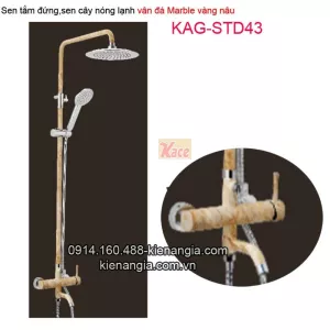 Sen tắm đứng màu đá marble vàng nâu KAG-STD43