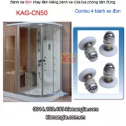 Bánh xe đơn cửa lùa bồn tắm kiếng đứng KAG-CN50 combo4 cái