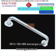 Thanh tay vịn inox sus304 lắp âm an toàn người già,bệnh viện dài 35cm KAG-TTV350
