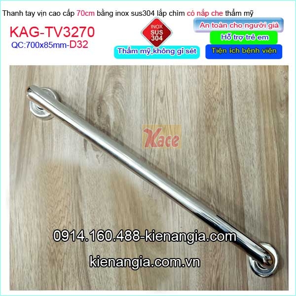 KAG-TV3270-Thanh-Tay-vin-inox-SUS304-ong-lon-D32-dai-70cm-benh-vien-KAG-TV32705