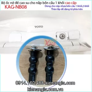 Ốc nắp cầu liền khối Inax KAG-NB08, ốc Inox gắn cầu 1 khối American,Toto